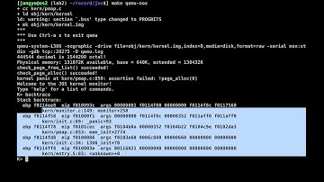 CS 444/544 Tutorial 6-4: How to resolve assertion and panic errors in JOS using backtrace and gdb