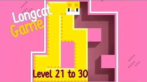 FANCADE - LONGCAT  Gameplay  Walkthrough 21 to 30 Levels (E.P - 03)  #longcat #fancade #puzzlegame 