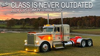 Classy Peterbilt 389 ready to hit the road