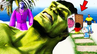 Shin chan &Franklin Saving Super Hero’s From Dangerous Villain By Controlling Hulk Brain| GTA Telugu