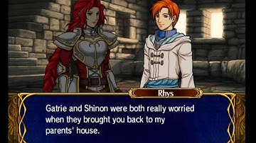 Rhys talk Titania support C Fire Emblem 9 Game Cube