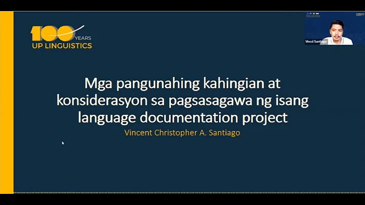 Vincent Christopher Santiago | "Mga kahingian at k...