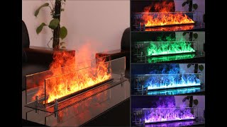 Water Vapor Fireplace | Inno-living WATER 3D Electric Steam Fireplace Inserts