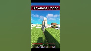 Slowness Potion in Minecraft #shorts #minecraft  #minecraftshorts #rare