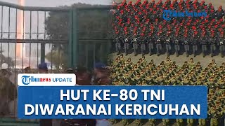 HUT ke-80 TNI Ricuh di Monas saat Pembagian Doorprize, Warga Saling Dorong Robohkan Pagar