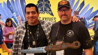 Shotshow 2023, Ed Calderon discusses the El Pionero he designed for TOPS knives!