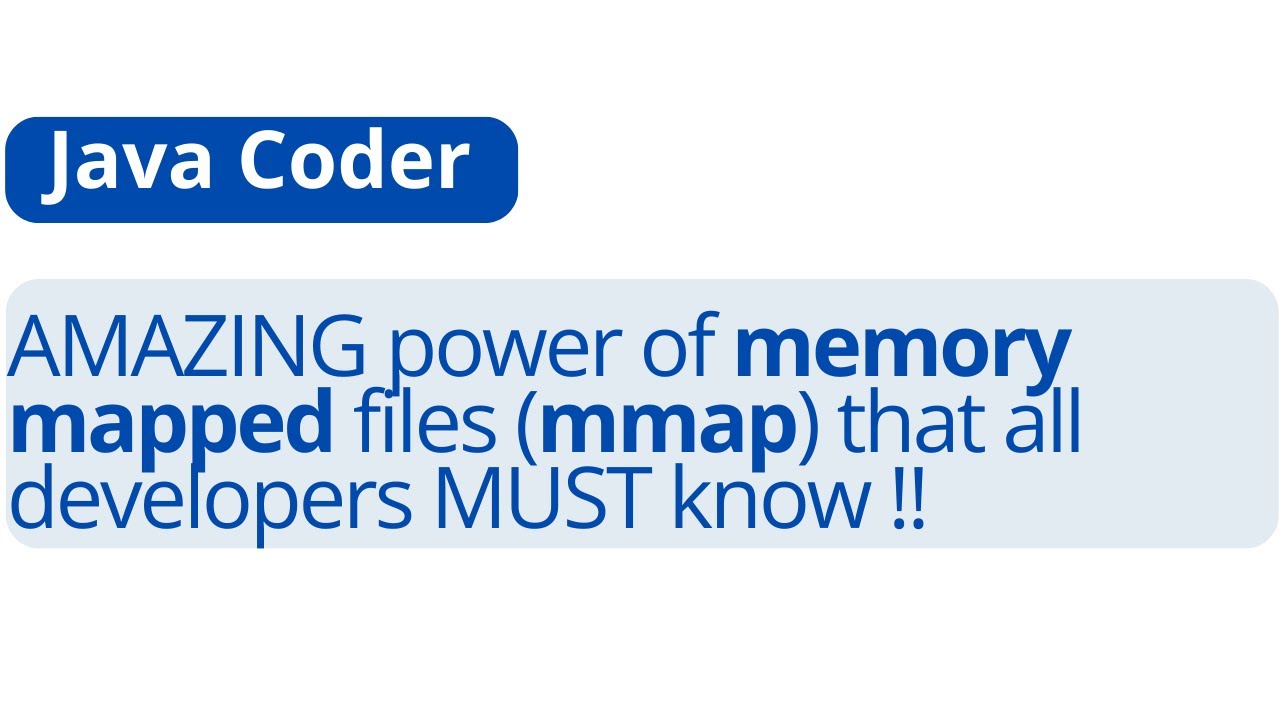 Amazing power of mmap files that every developer must know