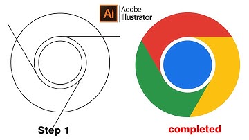 How to Design Google Chrome Logo in Adobe Illustrator Tutorial