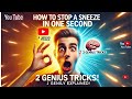 "How to Stop a Sneeze in One Second: 2 Genius Tricks, Easily Explained!"