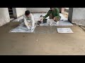 How To Construction Living Room With Ceramic Tiles | Install Small Porcelain Tiles