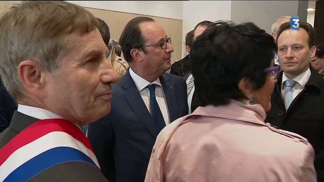 Alençon: Le président Hollande rend une dernière visite à la Normandie