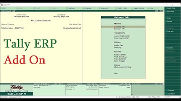 Add On 017 : Report Security Tally Module  |Tally Customization