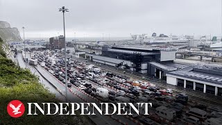 Chaos at Port of Dover as holidaymakers stuck in horrendous traffic jams