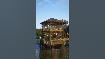 🌿💚 Minecraft Swamp Gazebo Build 🌿✨#minecraft