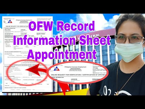 ??OFW INFORMATION SHEET RECORD_How to Make an Appointment online?|Tutorial! Link below!!!