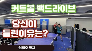 유튜브스타 탁구코치가 알려주는 커트볼 백드라이브의 기초 레슨