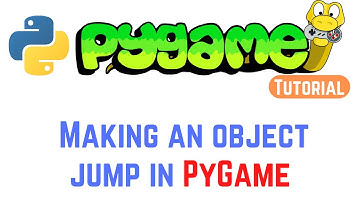 PyGame Tutorial For Beginners - Making an object jump in PyGame