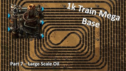 1k Train Mega Base - Factorio Lets Play Pt7  - Road to Main Bus