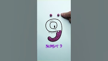 9️⃣ Number Lore: Number Nine | Funny Animation & Coloring 🎨✨ #numberlore