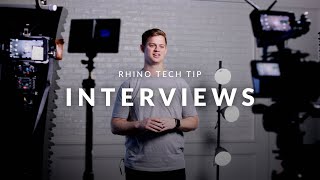 Interview Setups with Sliders | Rhino Tech Tip
Learn more about using a Rhino Slider with Arc II for interviews and all things motion control, visit https://rhinocameragear.com/pages/rhino-arc-ii
Jump to section:
0:00 Intro
0:15 Behind the Scenes style interview shot
1:04 B Cam slider shot for interviews
#Interviews #BTS #CameraMotion Interview Setups with Sliders | Rhino Tech Tip