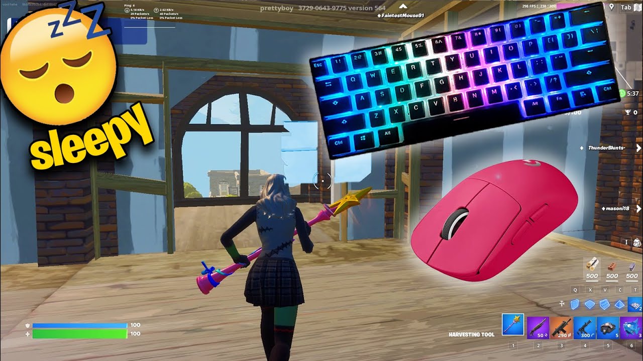 [1 HOUR] Relaxing Keyboard ASMR 😴 Fortnite Tilted Towers ZoneWars