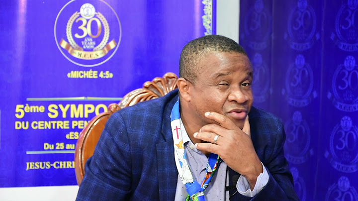 EMISSIONS SPECIALES, 30 ANS DU MCCS, Ruffin LUSHIKU, Fr