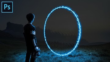 Photoshop Tutorial - Portal Neon Glow Effect - Photo Manipulation