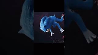 Sonic the hedgehog 3 scene but instead it’s Ugly Sonic! 1 and a half #sonicmovie3 #uglysonic