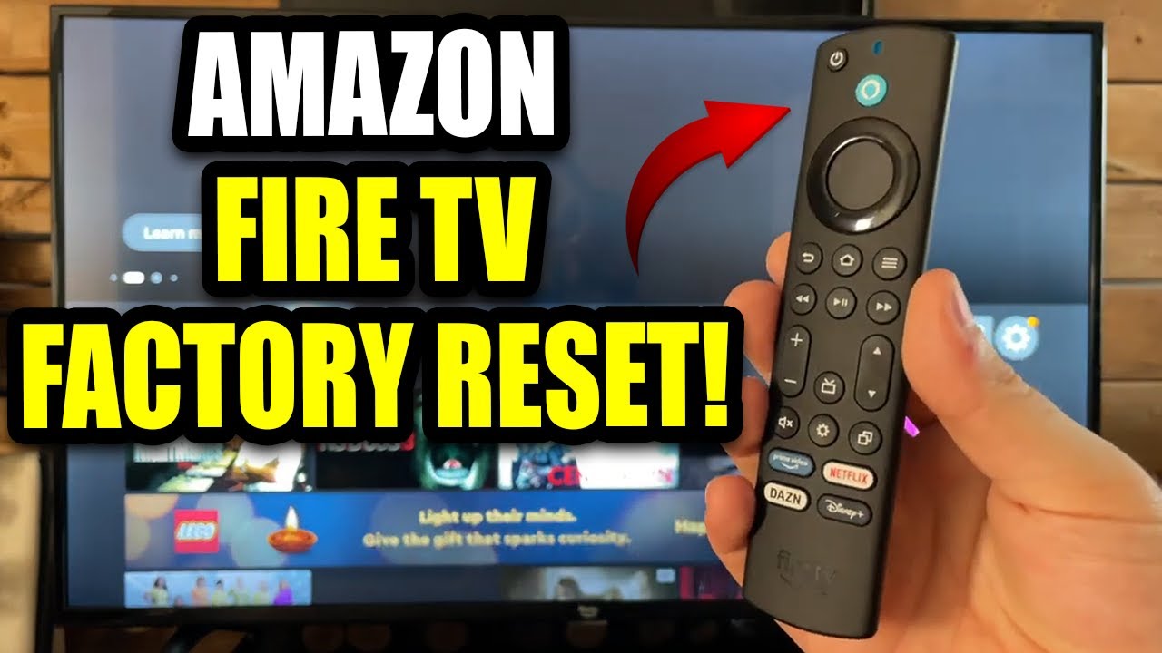 Amazon Fire TV How to Factory Reset Back to Default Settings as if