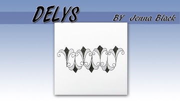 如何畫一般圖樣How to draw the Tangle Pattern DELYS