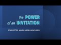 The Power of an Invitation by Wayne Rodgers | 3.13.2022