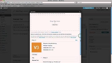 Beginning Wordpress: Adding an Image- V3 Media Group