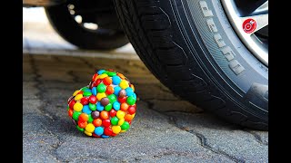 Crushing Crunchy Soft Things By Car Compilation - Candy Heart Pololo Balloon 