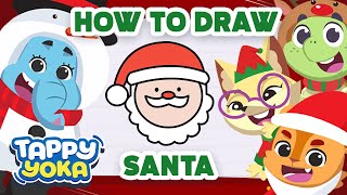 How To Draw Santa Claus| Christmas Fun | Kids Drawing | Shapes & Colors | Holiday Activities screenshot 2