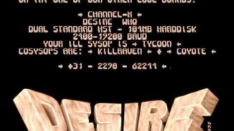 BBS intro 2 by DESiRE