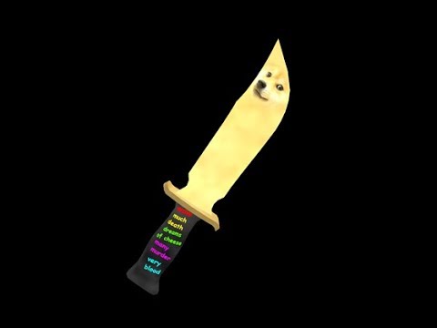 Doge Knife Murder Mystery 2 Youtube - doge knife roblox