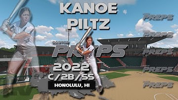2022 Kanoe Piltz Catcher and Second Base, Softball Skills Video - Easton Preps Hawaii