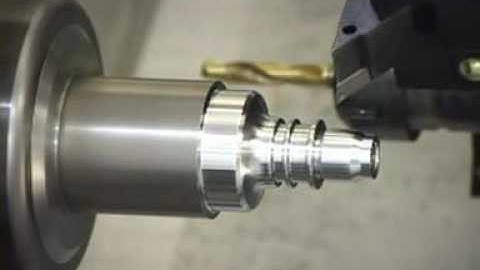 Haas SL 20 CNC Lathe demo flv AVI