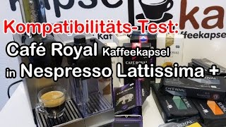 Kompatibilität Café Royal Kaffeekapsel In Nespresso Lattissima Plus