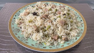 Kheema Matar pulao / how to make keema white biryani in pressure cooker/ by # kitchen with Naaz