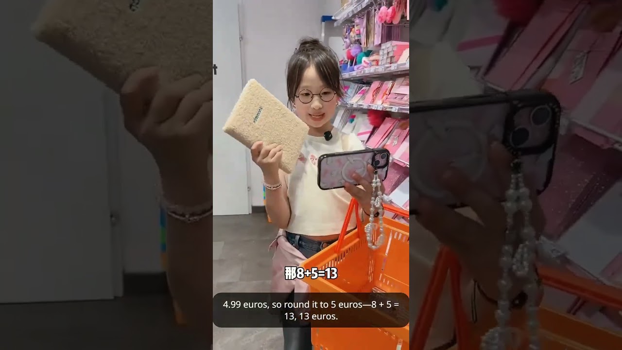 Challenge to spend 20 euros to buy stationery in Austria