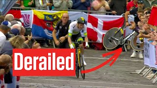 Rohan Dennis Derails In World Championship Time Trial 2023 Ride