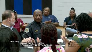 09/07/22 Mayor Cooper Hosts Community Safety Forum