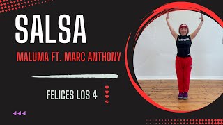 Felices Los 4 - MALUMA Ft Marc Anthony | Choreo by Zumba with Eve | Zumba | Dance Fitness