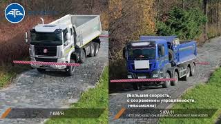 TATRA TRUCKS-сравнение ходовых характеристик гражданских грузовиков 8х8