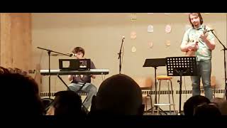 Emmer Drew-Brook and Nick Potts doing the song.. Remember You by Rebecca Sugar folks.