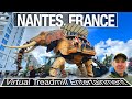 FRANCE - Exploring Nantes in a Virtual Walk - Treadmill Walking Tour - 4k City Walks