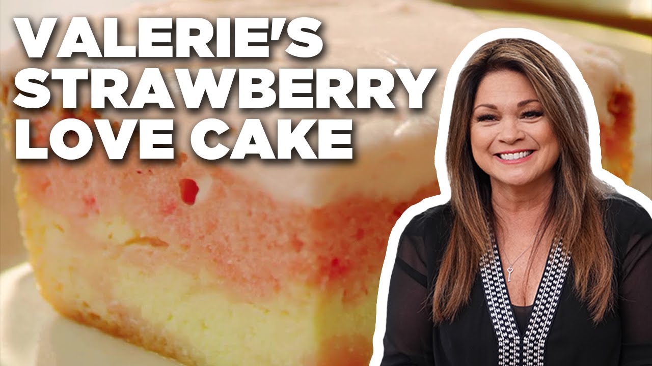 Valerie Bertinelli Makes a Strawberry Love Cake | Food Network.