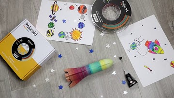 Polaroid PlaySmart 3D Printer - Rocket made using Polaroid Multi-Colour PLA Filament
