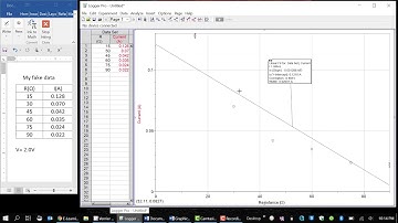 LoggerPro Linearize saved data walkthrough